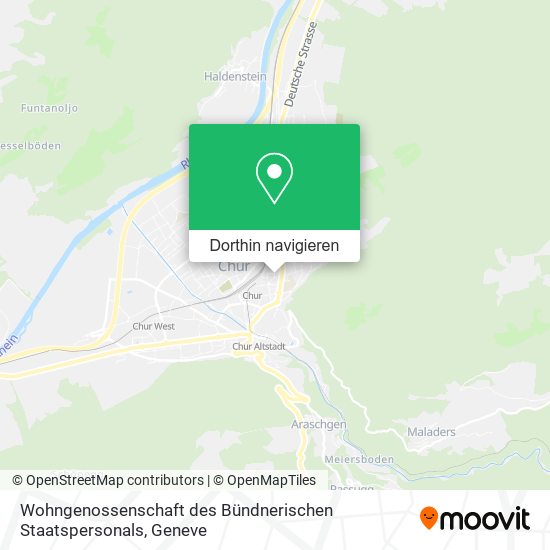 Wohngenossenschaft des Bündnerischen Staatspersonals Karte