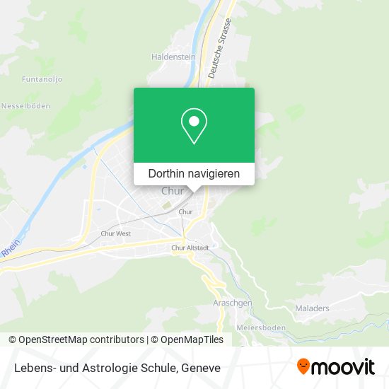 Lebens- und Astrologie Schule Karte