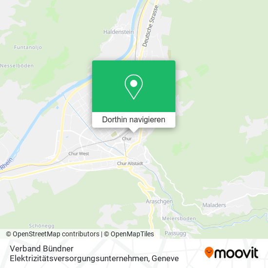 Verband Bündner Elektrizitätsversorgungsunternehmen Karte