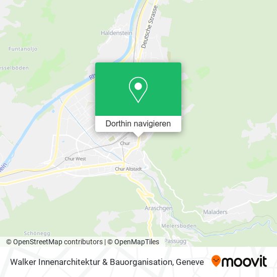 Walker Innenarchitektur & Bauorganisation Karte