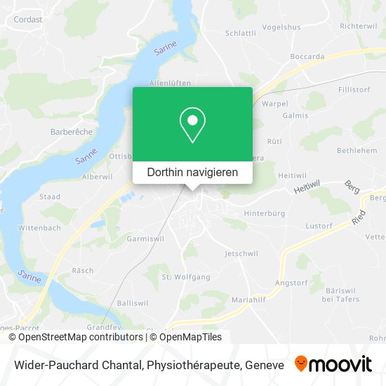 Wider-Pauchard Chantal, Physiothérapeute Karte