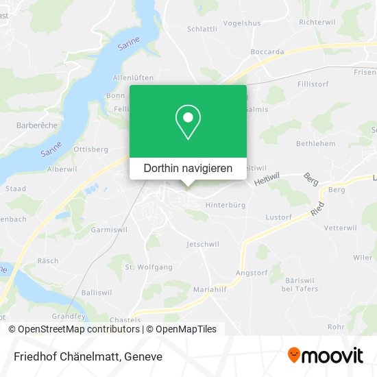 Friedhof Chänelmatt Karte