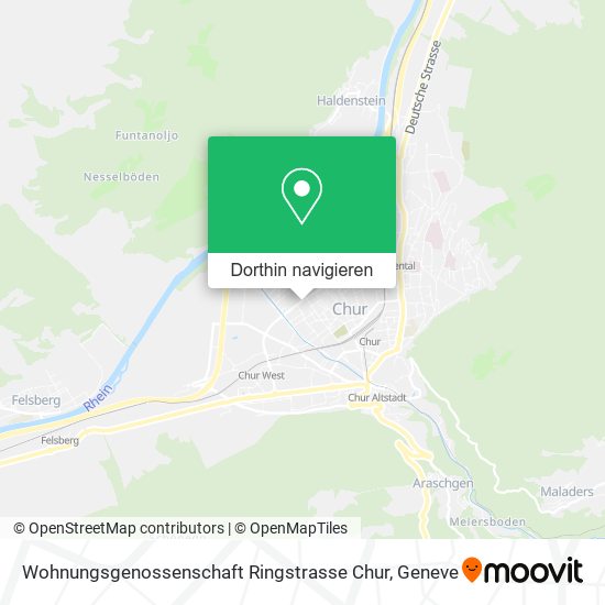 Wohnungsgenossenschaft Ringstrasse Chur Karte