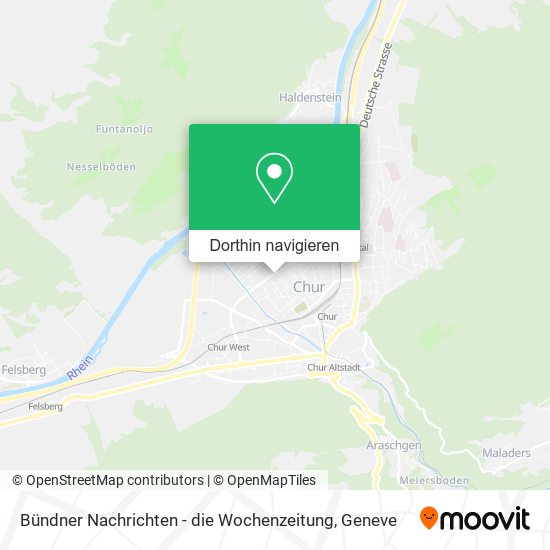 Bündner Nachrichten - die Wochenzeitung Karte