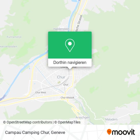 Campau Camping Chur Karte