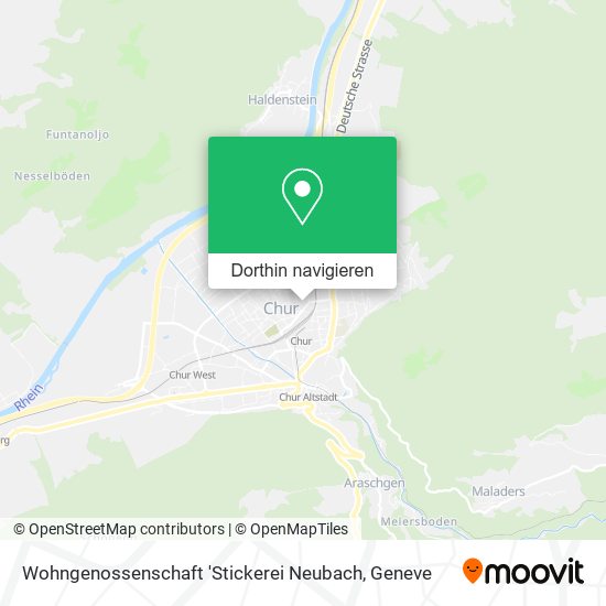 Wohngenossenschaft 'Stickerei Neubach Karte