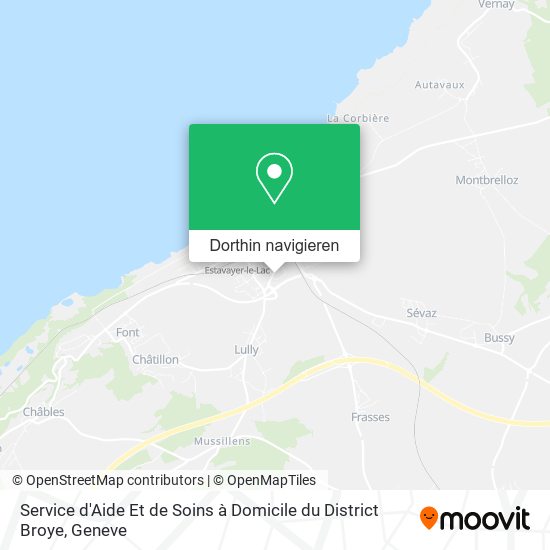 Service d'Aide Et de Soins à Domicile du District Broye Karte