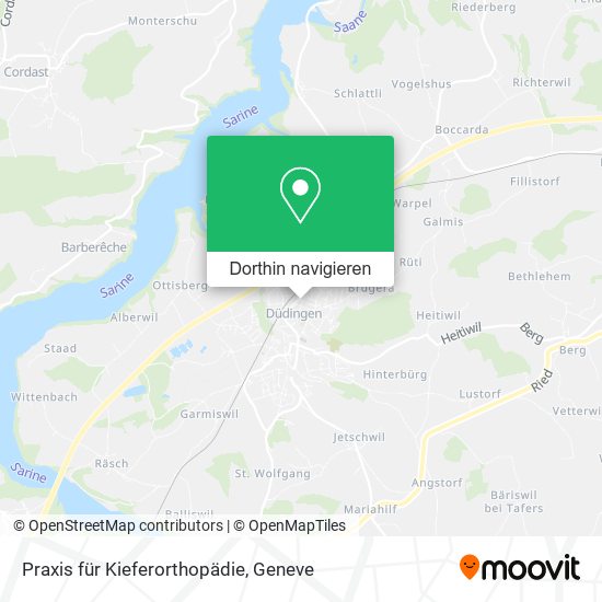 Praxis für Kieferorthopädie Karte