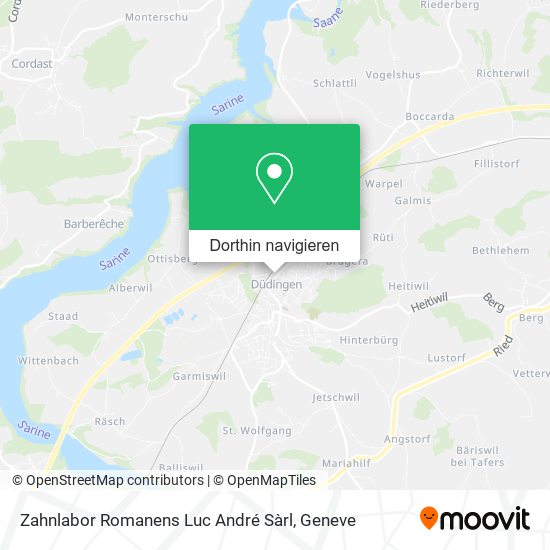 Zahnlabor Romanens Luc André Sàrl Karte