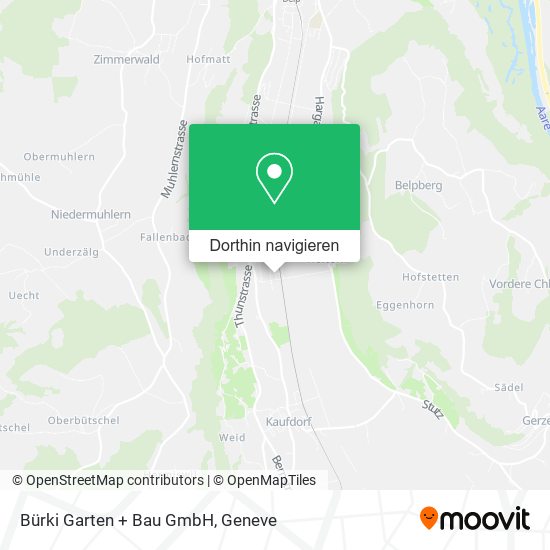 Bürki Garten + Bau GmbH Karte