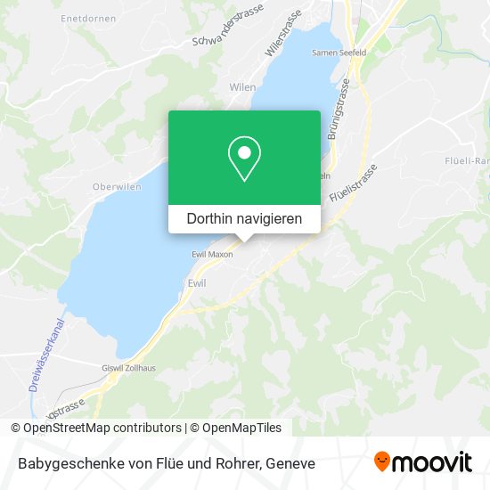 Babygeschenke von Flüe und Rohrer Karte