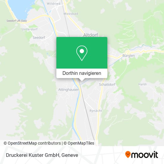 Druckerei Kuster GmbH Karte