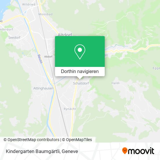 Kindergarten Baumgärtli Karte