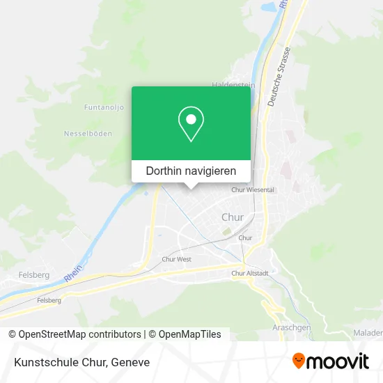 Kunstschule Chur Karte