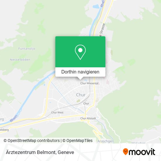 Ärztezentrum Belmont Karte
