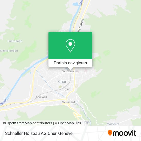Schneller Holzbau AG Chur Karte