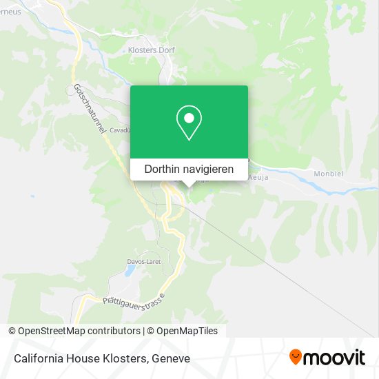 California House Klosters Karte