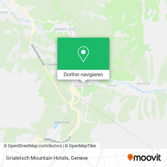 Grialetsch Mountain Hotels Karte
