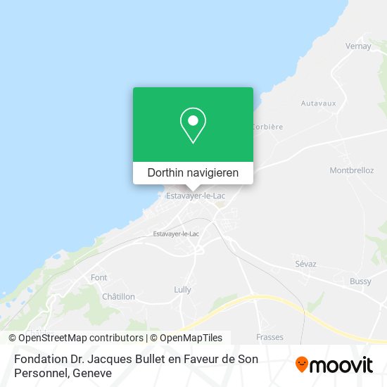Fondation Dr. Jacques Bullet en Faveur de Son Personnel Karte