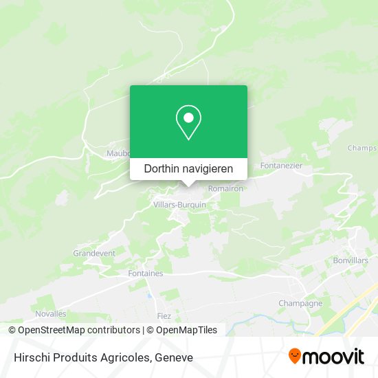 Hirschi Produits Agricoles Karte