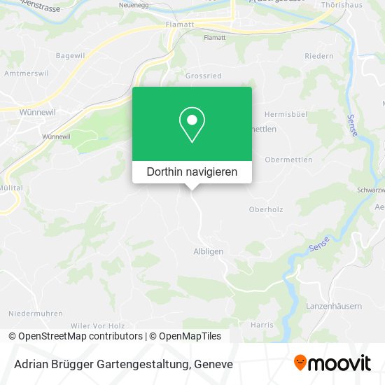 Adrian Brügger Gartengestaltung Karte