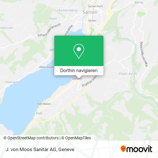 J. von Moos Sanitär AG Karte