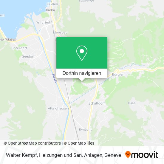 Walter Kempf, Heizungen und San. Anlagen Karte