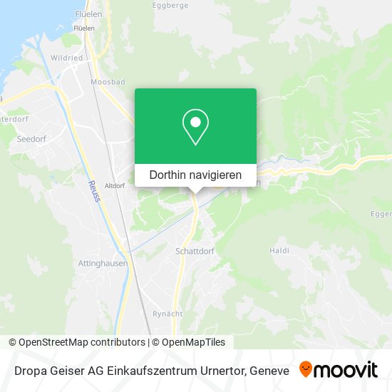 Dropa Geiser AG Einkaufszentrum Urnertor Karte