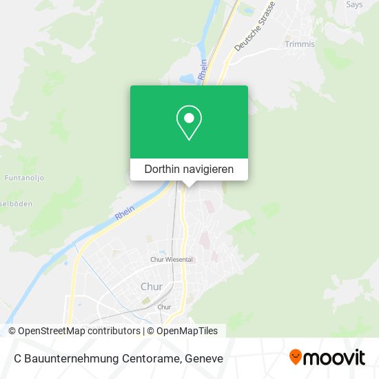 C Bauunternehmung Centorame Karte