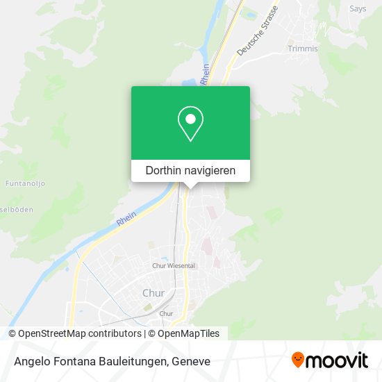 Angelo Fontana Bauleitungen Karte