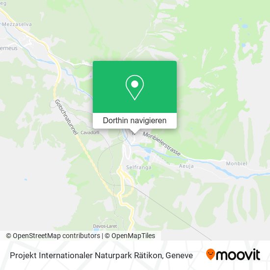 Projekt Internationaler Naturpark Rätikon Karte