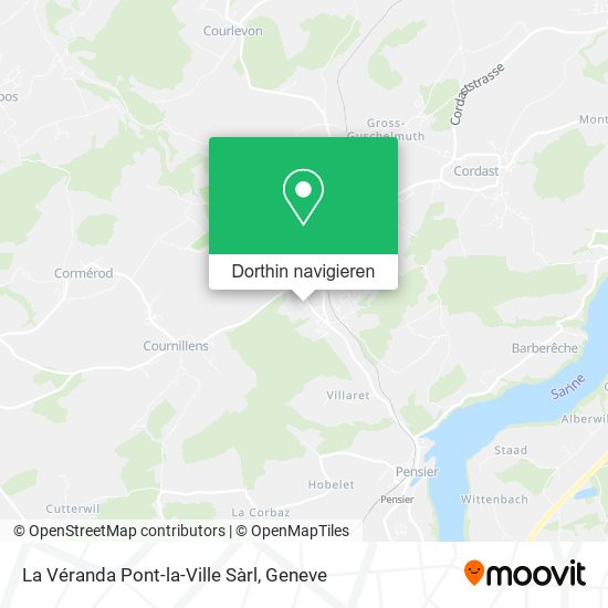 La Véranda Pont-la-Ville Sàrl Karte