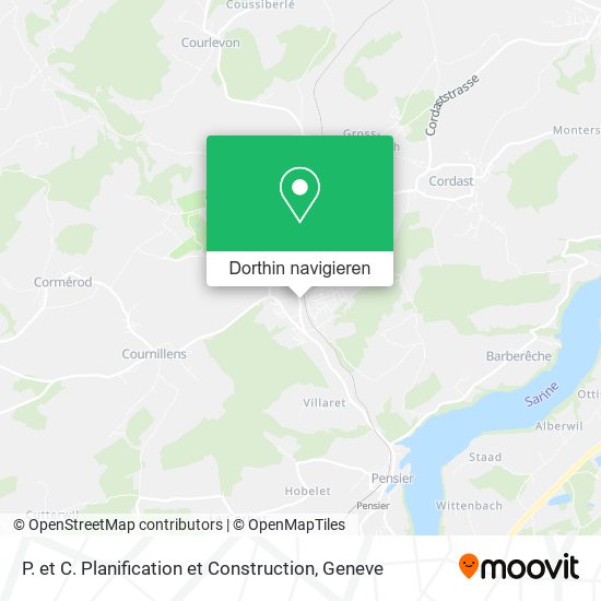 P. et C. Planification et Construction Karte