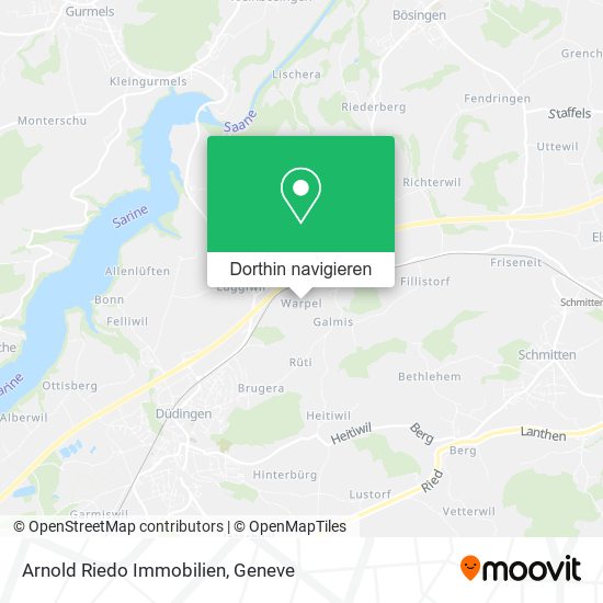 Arnold Riedo Immobilien Karte