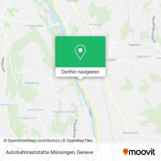 Autobahnraststätte Münsingen Karte