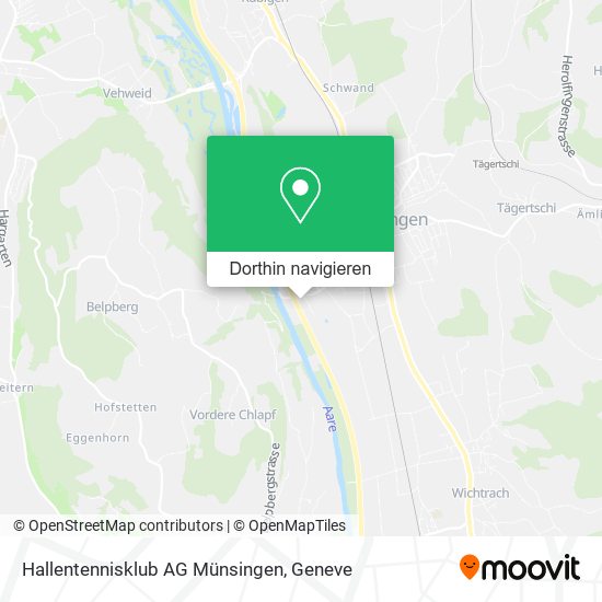 Hallentennisklub AG Münsingen Karte