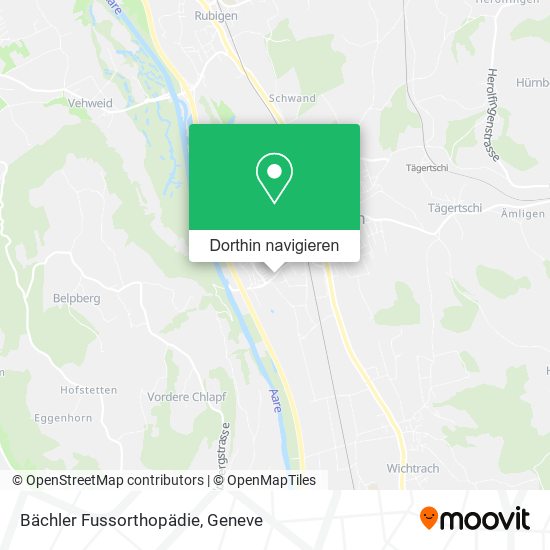 Bächler Fussorthopädie Karte