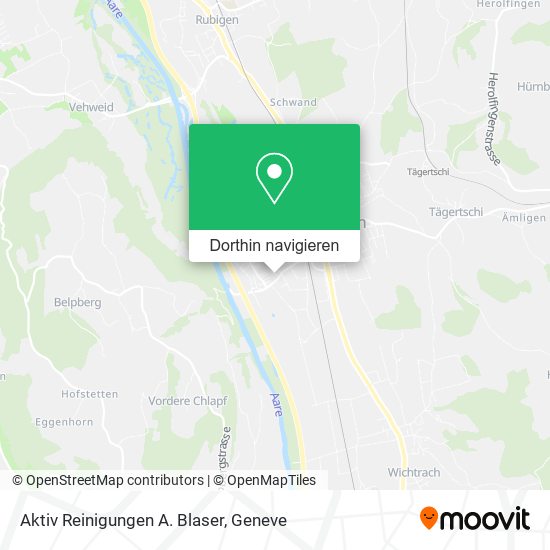 Aktiv Reinigungen A. Blaser Karte