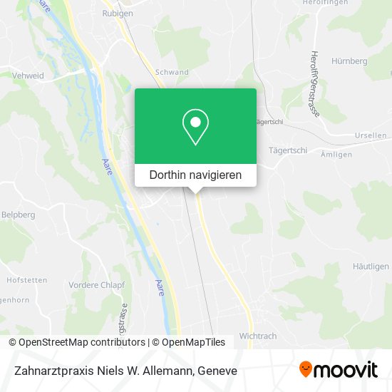 Zahnarztpraxis Niels W. Allemann Karte