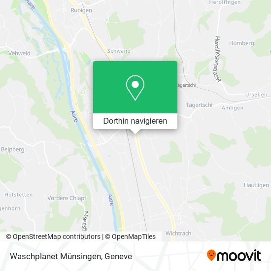 Waschplanet Münsingen Karte