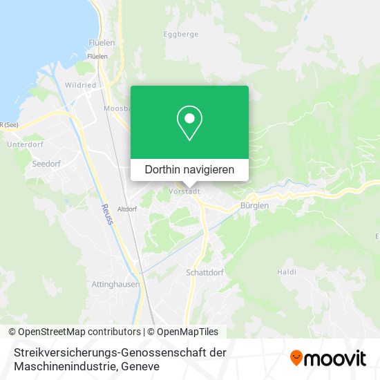 Streikversicherungs-Genossenschaft der Maschinenindustrie Karte