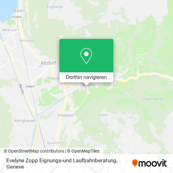 Evelyne Zopp Eignungs-und Laufbahnberatung Karte