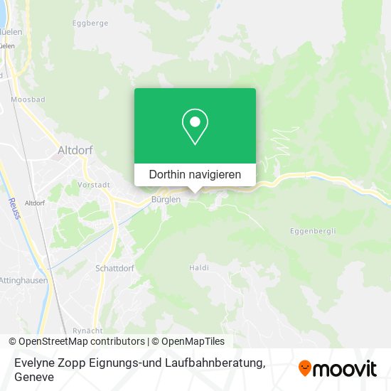 Evelyne Zopp Eignungs-und Laufbahnberatung Karte
