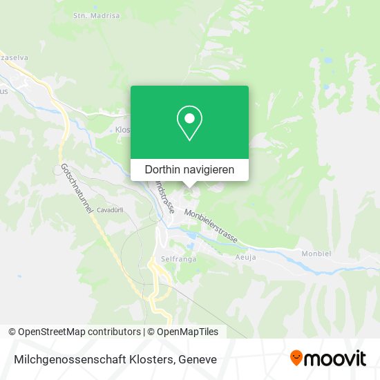 Milchgenossenschaft Klosters Karte