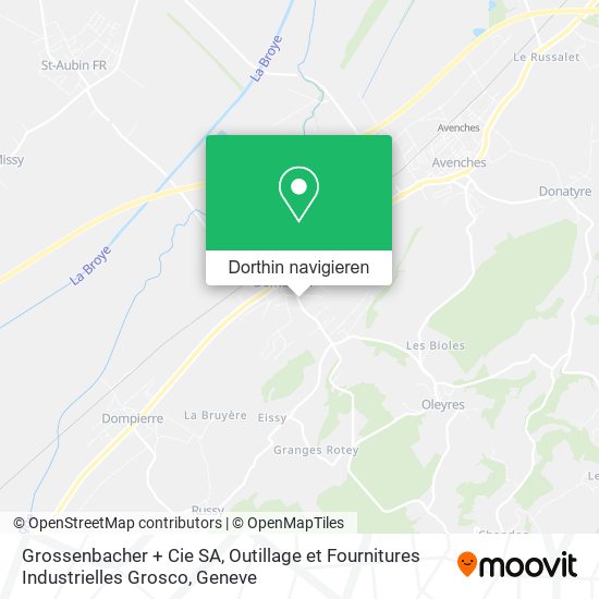 Grossenbacher + Cie SA, Outillage et Fournitures Industrielles Grosco Karte