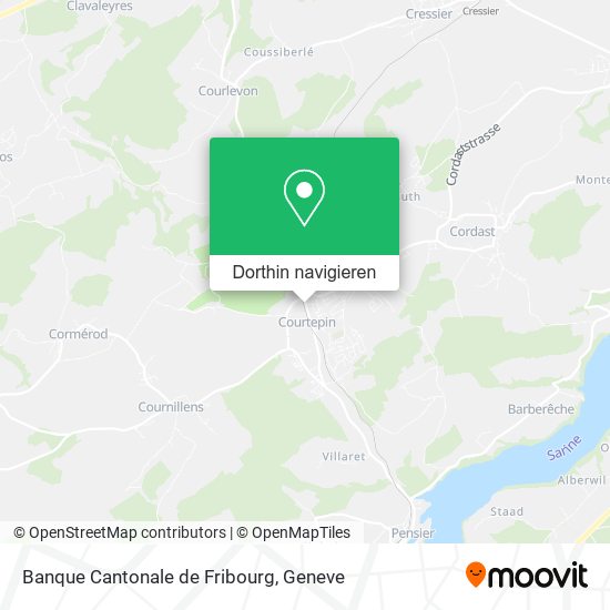 Banque Cantonale de Fribourg Karte