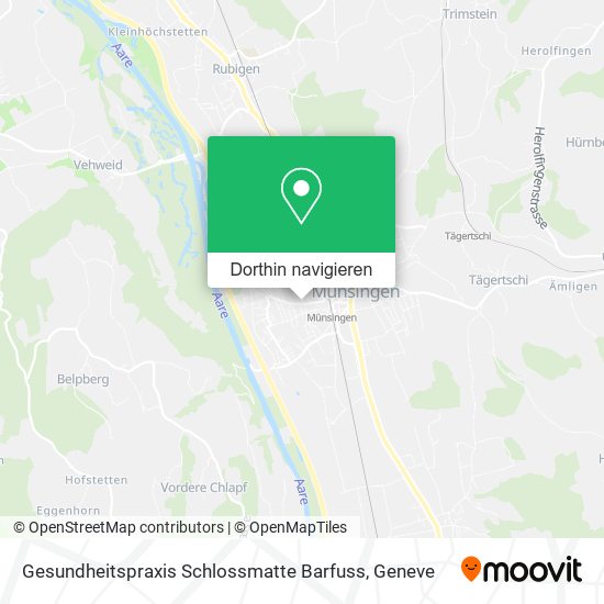 Gesundheitspraxis Schlossmatte Barfuss Karte