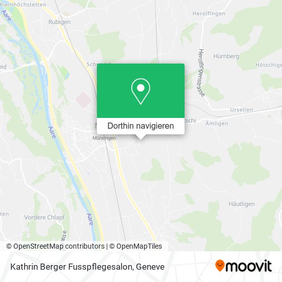 Kathrin Berger Fusspflegesalon Karte