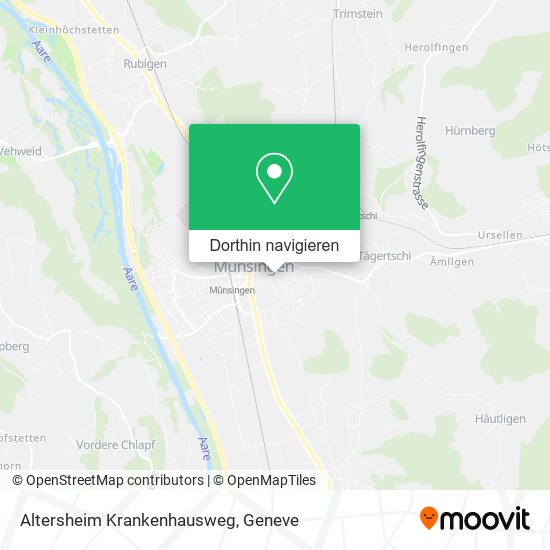 Altersheim Krankenhausweg Karte