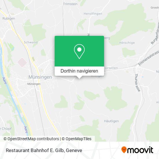 Restaurant Bahnhof E. Gilb Karte